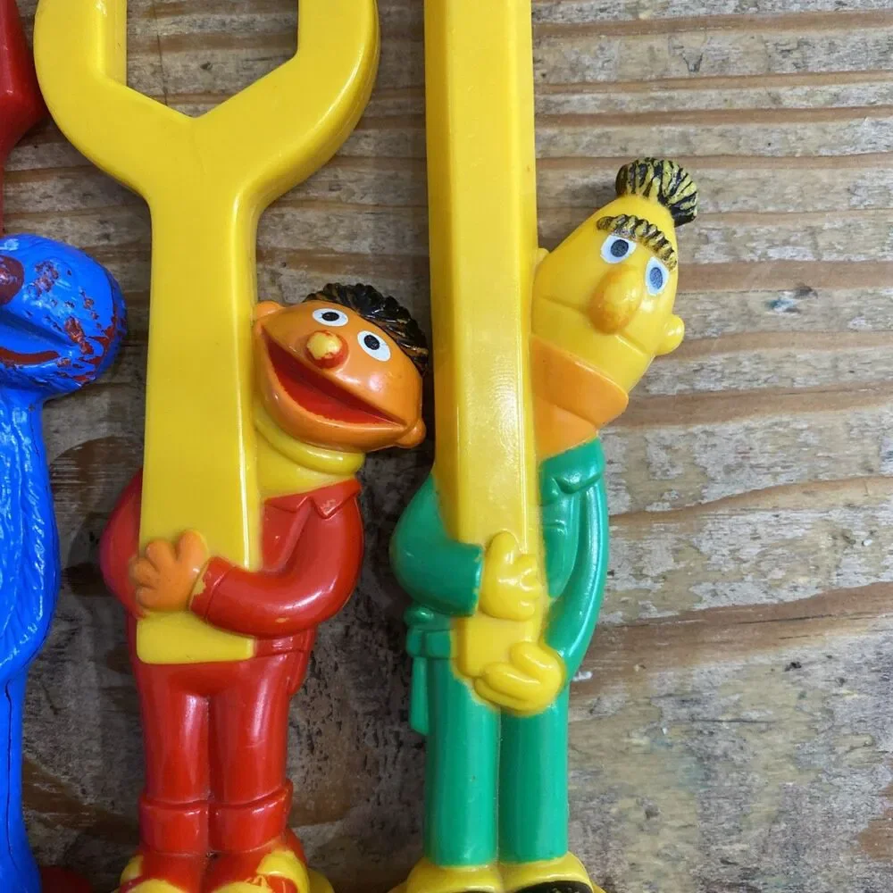 Sesame Street Workbench Tools – Lot of 4 – Big Bird Hammer, Grover Screwdriver